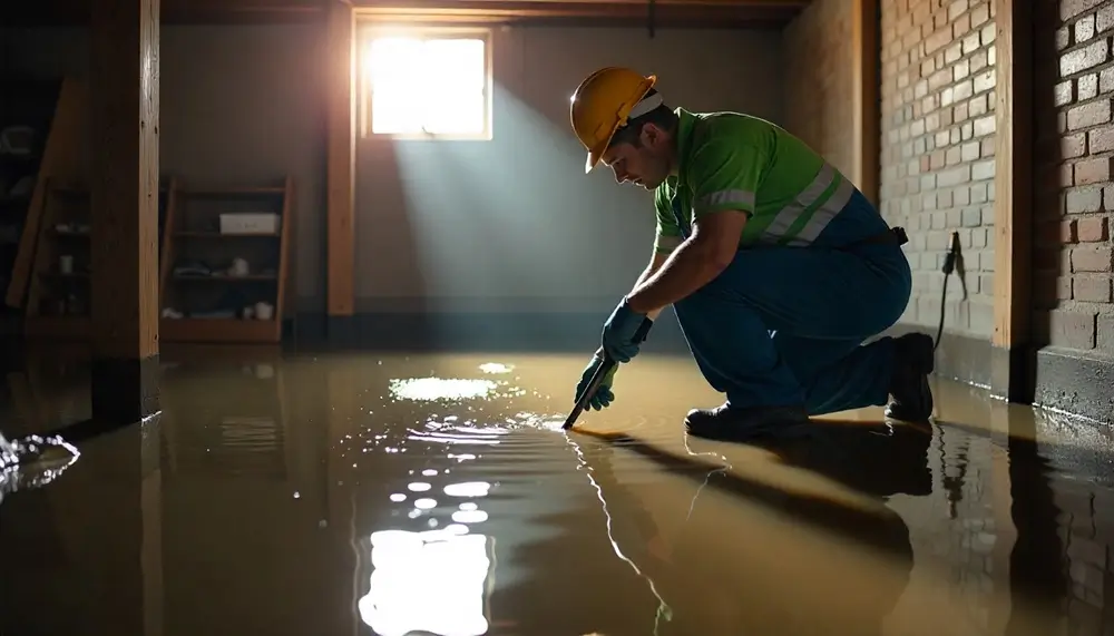 Professional water damage restoration services in Footville, WI